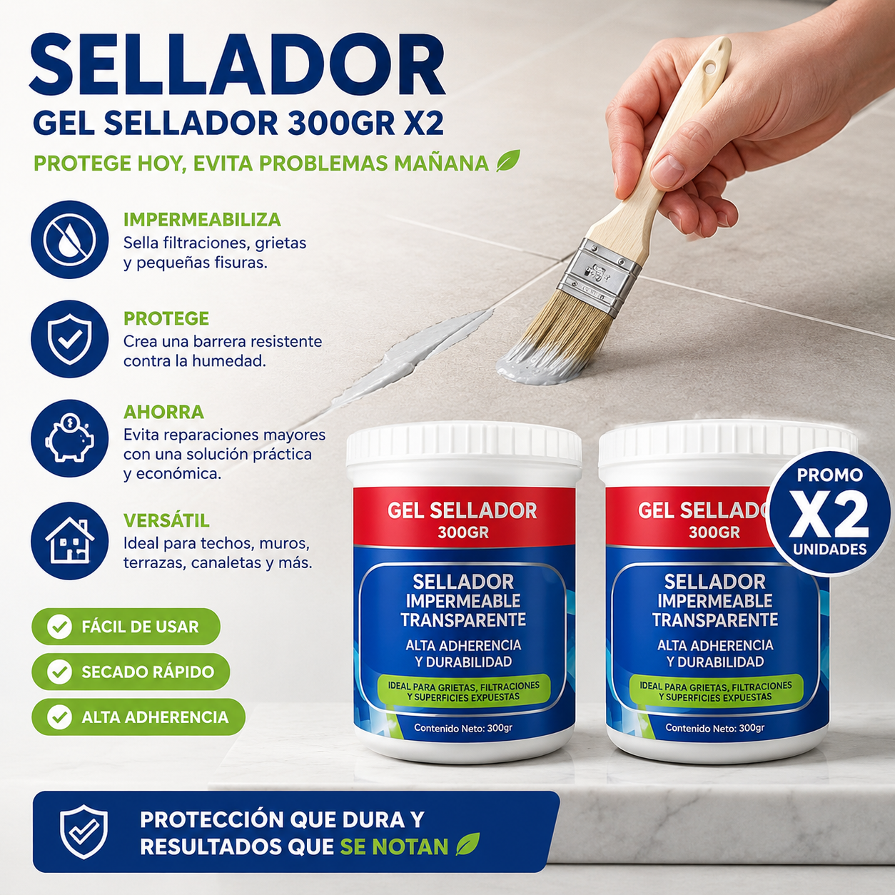 Sellador Transparente – Protección Invisible, Resultados Reales