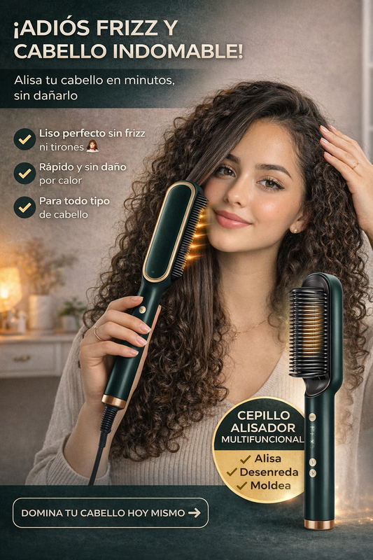 Cepillo Alisador Rizador Multifuncional